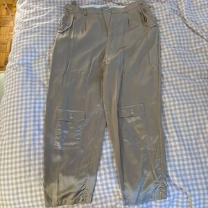 Silk Cargo Pants